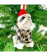 2021 Year of the Vax Ornament Vaccine Syringe Christmas Bulldog Dog - $10.66