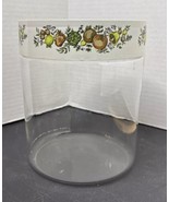 Vintage Made In USA Pyrex Spice of Life Canister See N Store Large Apple... - $23.09 CAD