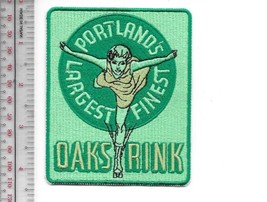 Vintage Roller Skating Oregon Oaks Park Rink Portland, OR Promo Patch - £7.95 GBP