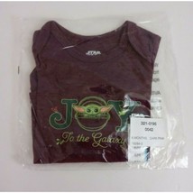 New Disney Star Wars Baby Yoda Joy To The Galazy Dark Pink Body Suit Siz... - $184.50 MXN