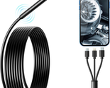 Wireless Endoscope, Wi-Fi Industrial Borescope with 6 LED Lights, 7.9Mm ... - $40.51