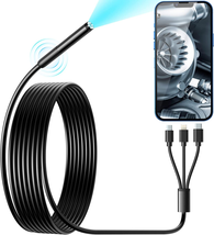 Wireless Endoscope, Wi-Fi Industrial Borescope with 6 LED Lights, 7.9Mm ... - £32.38 GBP