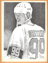 Los Angeles Kings Wayne Gretzky Team Canada Eric Lindros 1991 Pinup Photos - £1.60 GBP