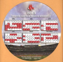 Boston Red Sox 2013 Magnet Schedule World Series Champions - £7.89 GBP