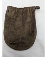 Brown Fuzzy 5&quot;X7&quot; RPG Dnd Dice Bag Acessory - £12.55 GBP