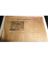 New York Times Oct. 1934 WW2 Era Business News Section Adminal Byrd Sout... - £7.78 GBP