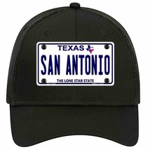 San Antonio Texas Novelty Black Mesh License Plate Hat - £23.17 GBP