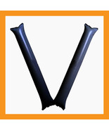 black 100 thunder sticks sports balloons cheer bang inflatable boom chee... - €15,02 EUR