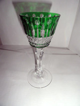Faberge Xenia Green Crystal Cordial / Liqueur Glass  - $185.00