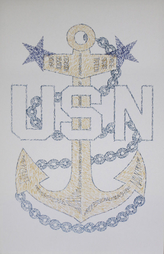 Navy Master Chief Petty Officer Art Retirement Promotion Gift E9 by Kline CPO