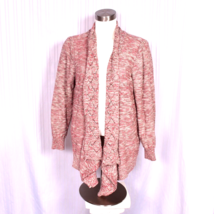 Westport Cardigan Red&amp;Tan Waterfall front Size 1X - $12.46