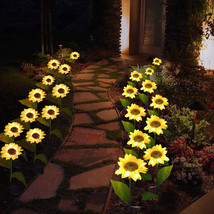 LED Solar Sunflower Lamps Solar Light Decorative Lights - £15.27 GBP+