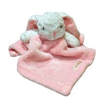 Blankets and Beyond Baby Lovey Pink Bunny Rabbit Plush Security Blanket 14 Inch - £6.79 GBP