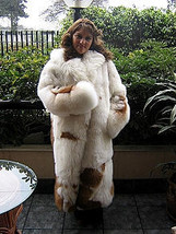 Babyalpaca pelt long coat, fur outerwear, in all sizes  - £688.06 GBP