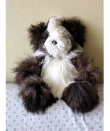 Fur teddy bear, figure made of Suri Alpaca fur, soft toy - $65.00