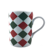 Williams Sonoma Vintage Coffee Mug 8 Fl oz Harlequin Diamond Pattern Cer... - £23.34 GBP
