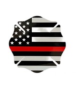 Maltese Cross Thin Red Line USA Flag Reflective Decal Sticker Fire Fight... - £6.31 GBP