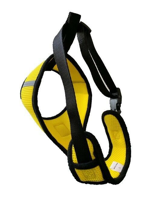 Yellow Dog Harness Mesh Padded Soft Puppy Pet Dog Harness Breathable Comfortable - $7.67