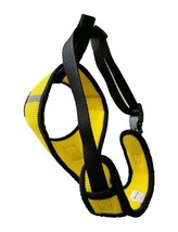 Yellow Dog Harness Mesh Padded Soft Puppy Pet Dog Harness Breathable Comfortable - £6.15 GBP