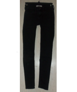 EXCELLENT WOMENS HOLLISTER DISTRESSED BLACK SKINNY JEANS SIZE 00S W 23 L 29 - €24,32 EUR