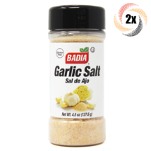 2x Shakers Badia Garlic Salt Seasoning | 4.5oz | Gluten Free! | Sal De Ajo - £11.11 GBP