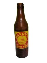 Rare Vintage Antique Soda Pop Glass Bottle Mason&#39;s Old Fashioned Root Beer  - £18.59 GBP