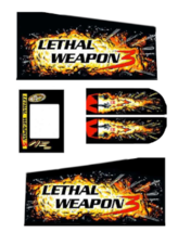 Lethal Weapon 3 Arcade1up Pinball Design Decal Pinball vinyl graph,Arcade 1up - £56.12 GBP+