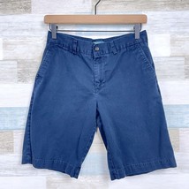 POLO Ralph Lauren Chino Shorts Navy Blue 10&quot; Inseam Casual Youth Boys 16 - $14.84