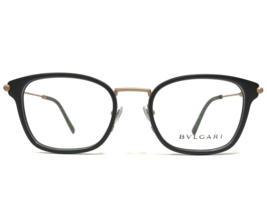 Bvlgari Eyeglasses Frames 1095 2013 Matte Black Gold Square Full Rim 53-... - $111.98