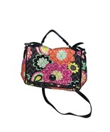 Vera Bradley Quilted Turnlock Crossbody Bag In Ziggy Zinnia Retired Pattern - $263.24 MXN