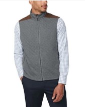 Bonobos Mens Vest Gray Grey Midtown Pockets Chin Guard Shoulder Appliqués - $42.99