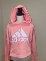 Adidas Women&#39;s Pullover Hoodie Cropped FT9490 Pink  Size Small - $28.22