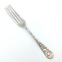 WALLACE Poppy silver-plated dinner fork - 1934 floral flatware replaceme... - $30.00