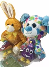 Easter Basket Filler Lot Wind Up Poop Toys Bunny Plush Big Eyed - $17.97