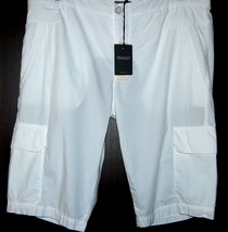 Transit UOMO White Cotton Men&#39;s Casual Cargo  Italy  Shorts Size 3XL/58 ... - £87.29 GBP