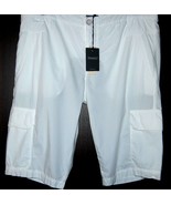 Transit UOMO White Cotton Men&#39;s Casual Cargo  Italy  Shorts Size 3XL/58 ... - £87.32 GBP