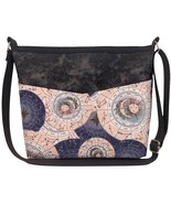 SUN & MOON ZODIAC Black Tie Dye Bag w/Front Pocket & Adjustable Strap Astrology - $23.13