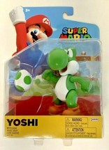 New Jakks 68522 World Of Nintendo Mario 4-Inch Green Yoshi With Egg Mini-Figure - £26.25 GBP