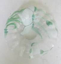 Vintage Sydenstricker Glass Handcrafted &quot;Iris Flowers Petals&quot; Fused Glass Plate- - £25.91 GBP