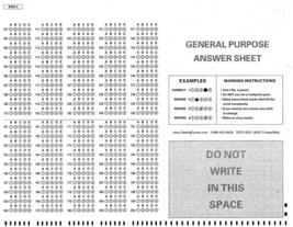 Test-4521 (500 Sheet Pack) Compatible Testing Forms - $46.99