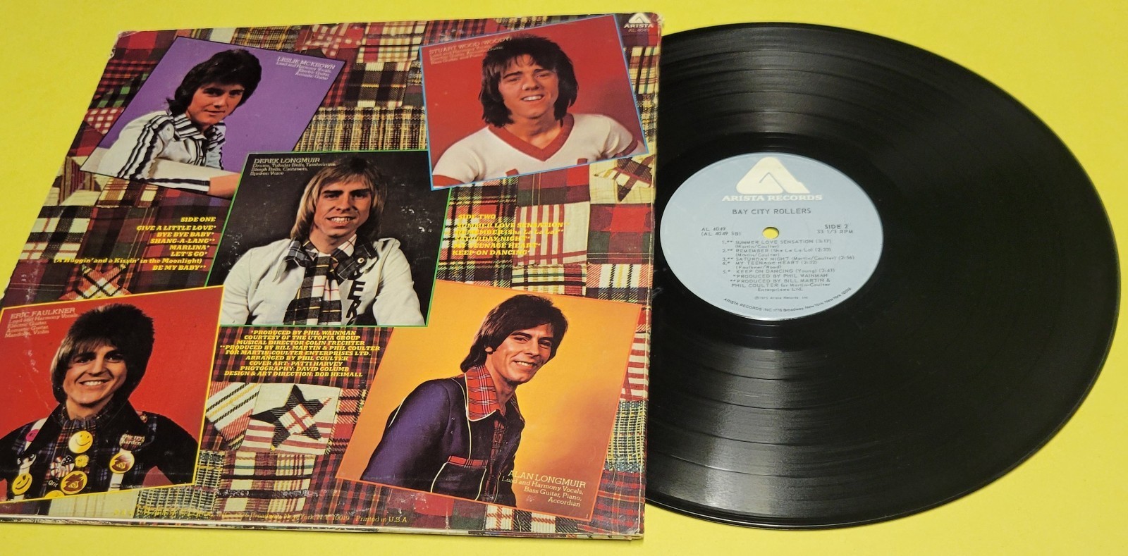 Bay City Rollers - 1975 Arista Records - 12" Vinyl Record Item image 5