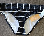 KONA SOL ~ Large (L) ~ Black &amp; White Stripe ~ Swimming Suit Bikini Bottoms - $22.44