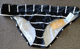 KONA SOL ~ Large (L) ~ Black &amp; White Stripe ~ Swimming Suit Bikini Bottoms - £17.64 GBP