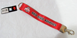 NCAA Ohio State Buckeyes Wristlet Key Chains Hook and Ring 9&quot; Long by Am... - £7.81 GBP