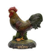 Cast Iron Chicken Rooster Metal Door Stop Hand Painted 12.5 x 10&quot; Vintage  - $858.93 MXN