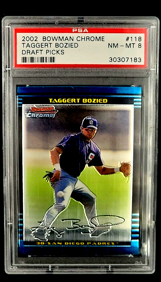 Primary image for 2002 Bowman Chrome Draft Picks & Prospects #BDP118 Tagg Bozied Rookie RC PSA 8