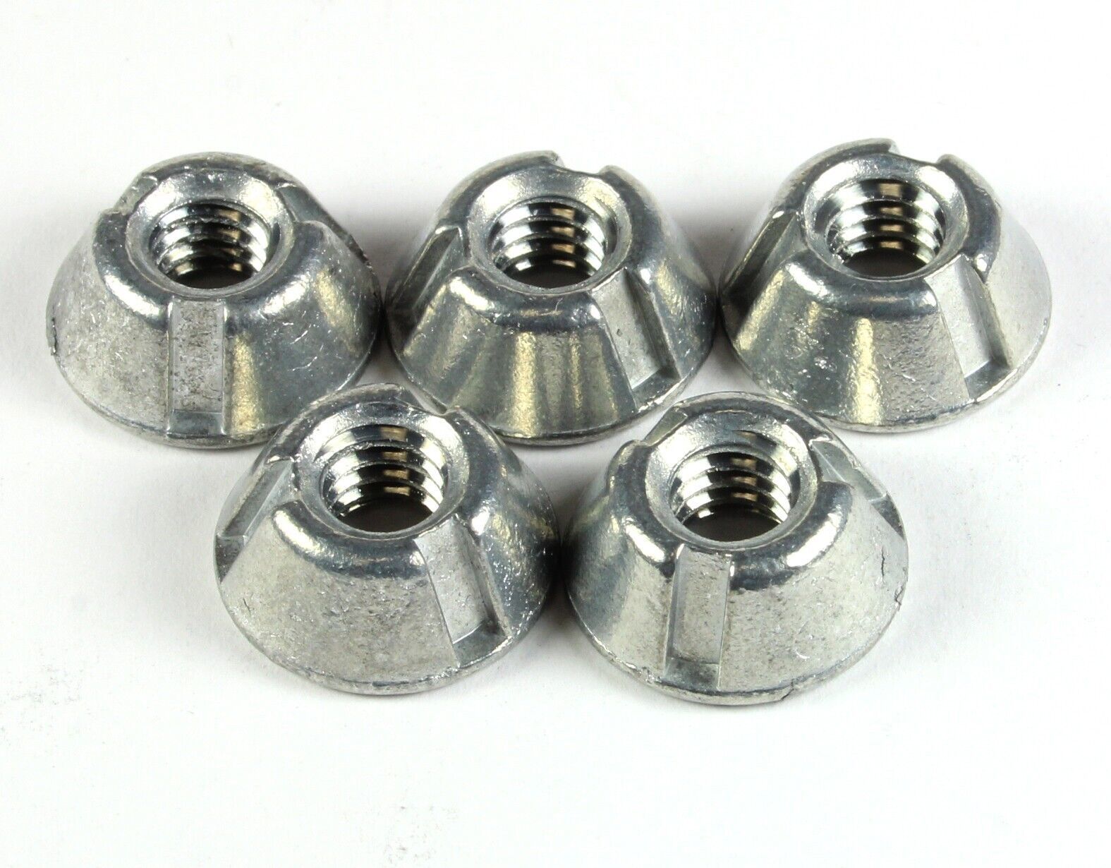 5pcs 1/4-20 Tri-Groove Tamper Proof Security Nuts Zamak 5 Anti-Theft, Tr... - $13.75