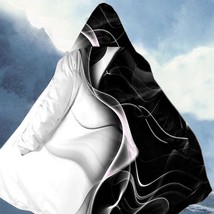 Digital Printing Stand Collar Zipper Hooded Cloak - $42.47+