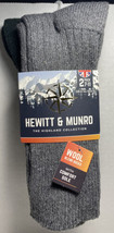 Hewitt &amp; Munro 2 Pair Men&#39;s Wool Blend Socks The Highland Collection New - £16.16 GBP