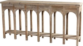 Console Table Cyan Design Sardinia Industrial Weathered Pine Wood - £1,429.20 GBP